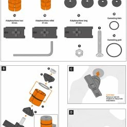 SKS Germany Garde-boue Shockblade Dark -Topeak Soldes 854683 SKS GERMANY Shockboard Schutzblech10075 d