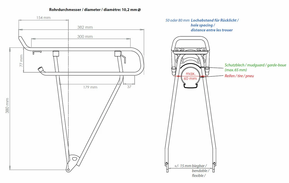Racktime ADDit 26" - 28" Porte-bagages 4 Racktime ADDit 26" - 28" Porte-bagages – Image 2