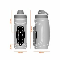 Fidlock TWIST Bouteille 590 + Base Pour Vélo -Topeak Soldes fidlock twist bottle590 blackbikebase dimensions